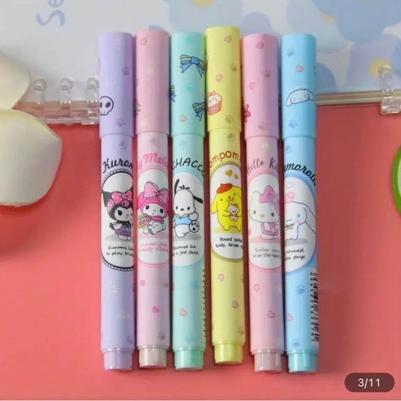 New 6 pc Sanrio Characters Highlighter set - Picture 9 of 11